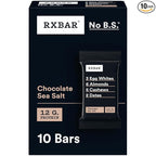 RXBAR Protein Bars, Protein Snack, Snack Bars, Chocolate Sea Salt, 18.3oz Box (10 Bars)