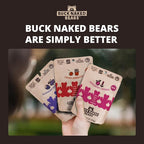 Buck Naked Bears - Gummy Candy 3-Pack - Cherry Kombucha & Huckleberry Lavender - Soft, Smooth, Fruity Snack - 3.5oz Each