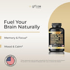 Ginkgo Biloba & Panax Ginseng 1446 mg, Alpha Gpc, L Tyrosine, L Theanine, Bacopa monnieri, Rhodiola Rosea, Phosphatidylserine, B12, MCT, DMAE - Complex with 11-1 Vitamins