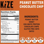 KiZE Energy Bars - Gluten Free, Dairy Free, Non-GMO, and High Protein Meal Replacement Energy Bars, Clean & Simple Food Ingredients - Chocolate Lovers Variety Pack, 9g High Protein Snacks, (10 Count)