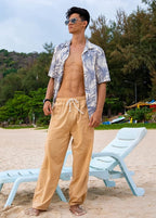 Baggy Sweatpants Men Cotton, Drawstring Lounge Pants, Relaxed Fit, Ideal for Comfort