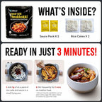 O’Food Tteokbokki Korean Rice Cakes – [Sweet Chili | Pack of 2] – Gluten-Free (Except BBQ), Healthy/ Savory/ Bold/ Fiery, 0 Cholesterol/ 0 Trans Fat/ No MSG/ No Corn Syrup, Spicy Street Snack, Ready in Minutes