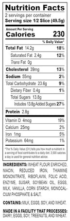 Nadel - NATURALLY DELICIOUS POUND CAKE SLICES (8 Pack) Sweet Breads & Cakes, Back to School lunch snack, breakfast bar