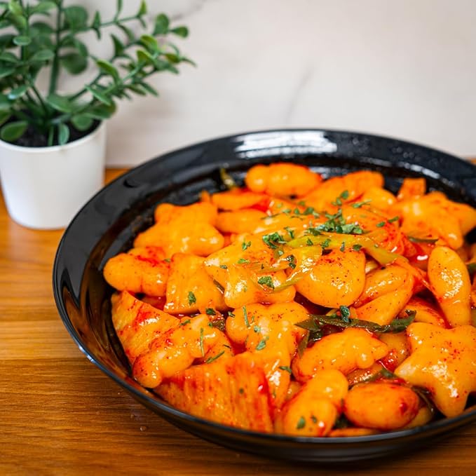Korean Rice Cake, Tteokbokki, Fun-Shaped & Chewy, 1 Pack (2 Individual Package) Vegan, Non-GMO, Gluten-Free, Easy to Cook, 14.10oz per Pack (1 Pack)