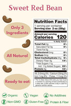 【Eat More Beans】STEAMED ADZUKI SNACK -Sweet Red Bean, steamed bean, Organic Adzuki Beans, healthy USDA Certified, Vegan, Non-GMO (2oz, 10packs)