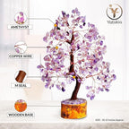 YATSKIA Amethyst Crystal Tree Stones and Crystals Tree of Life, Crystal Home Decor, Good Luck Gifts, Spiritual Gifts for Women