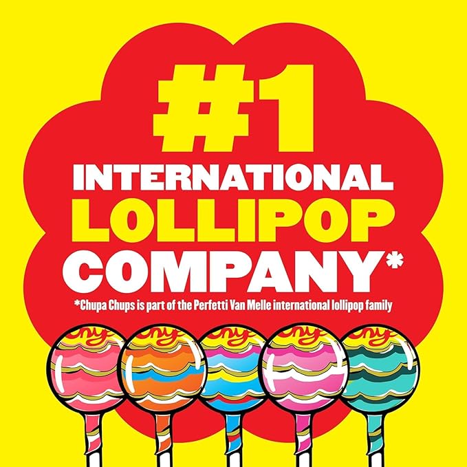 Chupa Chups Mini Lollipop Halloween Trick or Treat Candy Variety Assortment, 5 Flavors, Individually Wrapped Bulk Candy for Adults & Kids, 50.8 oz Bag (240 Suckers)
