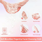 Makeup Remover Cloth 12 x 12 Inch, Reusable Makeup Remover Towels for Washing Face, 6 Pack Washable Microfiber Face Cloth Fast Drying Washcloth, Coral