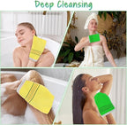 20 Pcs Exfoliating Mitt Washcloth Korean Scrub Bath Mitten 7.7 x 5.3 in Body Scrubber for Remove Dead Skin Grease, Cleaning Skin
