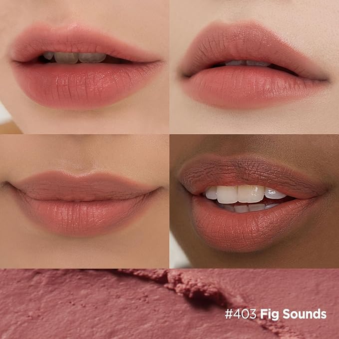 Laka Bulky Matte Lipstick 4g/0.14oz., Long Wear, Non-Drying Lip Stain Stick with High Pigmentation, Voluminous Lips, Vegan, K-Beauty (#403 Fig Sounds)