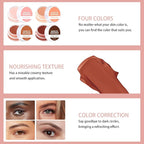Under Eye Brightener Concealer, Long-Lasting Hydrating and Waterproof Color Corrector for Dark Circles, Full Coverage Lightweight Undereye Brightening Cream with Puff & Concealer Pen,#03 Golden Toffee