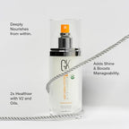 GK HAIR Vegan Leave In Conditioner Spray – Lightweight Detangler Spray For Frizz Control & Heat Protectant for All Hair Types, 120ml