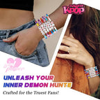 AICase for Kpop Merch Cosplay inspired Bracelets Outfit Costume 6 Pcs Stackable Stretch Friendship Beaded Bracelets for k pop Unique Merchandise Jewelry Gifts for Fans Women Christmas Stocking_58
