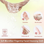 Makeup Remover Cloth 12 x 12 Inch, Reusable Makeup Remover Towels for Washing Face, 6 Pack Washable Microfiber Face Cloth Fast Drying Washcloth, Brown