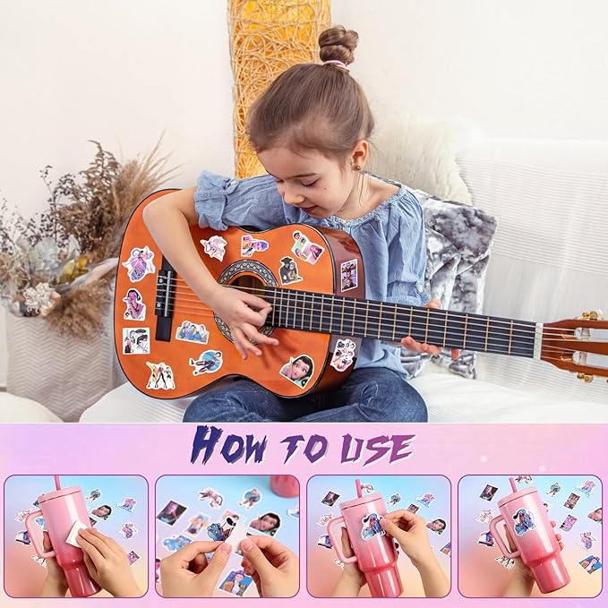74 Pcs Anime Water Bottle Stickers, Waterproof Vinyl Anime Stickers, Skateboards, Girl and Boy Classroom Prize Laptop Stickers ﻿