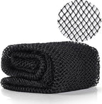 African Net Long Bath Net Sponge,JASSINS Bathing Body Exfoliating Shower Body Back Scrubber Skin Smoother,Stretch Length to 66 INCH (Black)