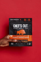 Chef's Cut Real Steak Chipotle Cracked Pepper Jerky, 2.5 Ounce (4 Pack)