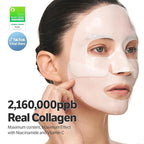 SUNGBOON EDITOR Deep Collagen Niacin-Vita C Overnight Mask 37gx4ea | Real Collagen 2,160,000PPB with Niacinamide & Vitamin C | Hydrating Face Mask for Glass Skin | Korean Skincare Routine