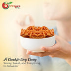 NY Spice Shop Chili Bits Rice Crackers - 1 Pound Spicy Crunchy & Mild Asian Crackers Healthy Snacks - Perfect for Salad Toppings and On The Go Snacking