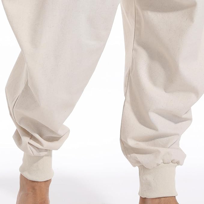 AITFINEISM Men's Drawstring Aladdin Hippie Harem Pants Loose Drop Crotch Trousers