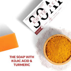 Kojic Acid Soap, Turmeric Soap Bar for Dark Spots, Fresh Citurs Scent, Gentle for Face and Body Wash with Vitamin C, Shea Butter, Retinol, Olive Oil, Collagen (3 PACK)