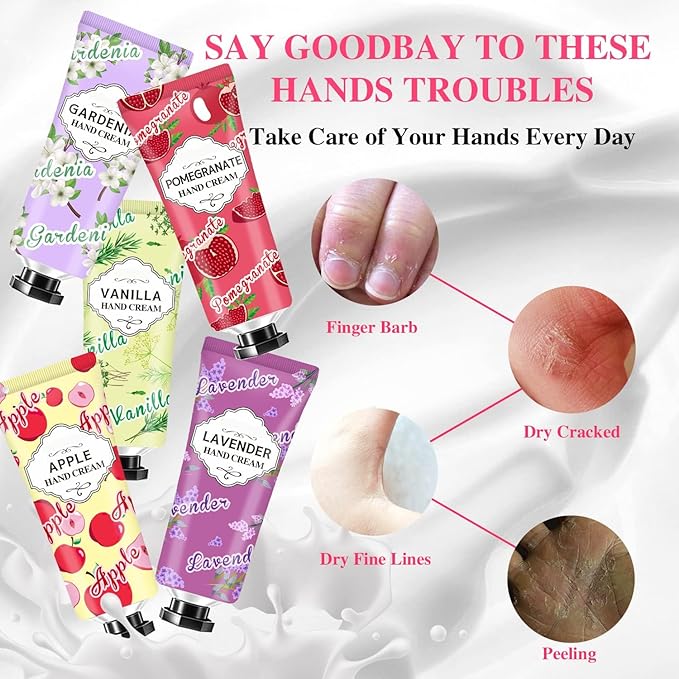 86 Pack Hand Cream Bulk Gifts,Stocking Stuffers Adults,Christmas Gifts for Women,Christmas Stocking Stuffers Teacher Appreciation Gifts Birthday Gifts,Natural Travel Size Lotion for Dry Cracked Hands