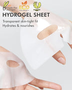 DERMAL Vitamin Hydrogel Melting Jelly Gel Mask 4ea - Korean Overnight Face Mask with Vitamin Complex - Anti Aging & Evens Skin for Radiant Skin - Korean Skincare