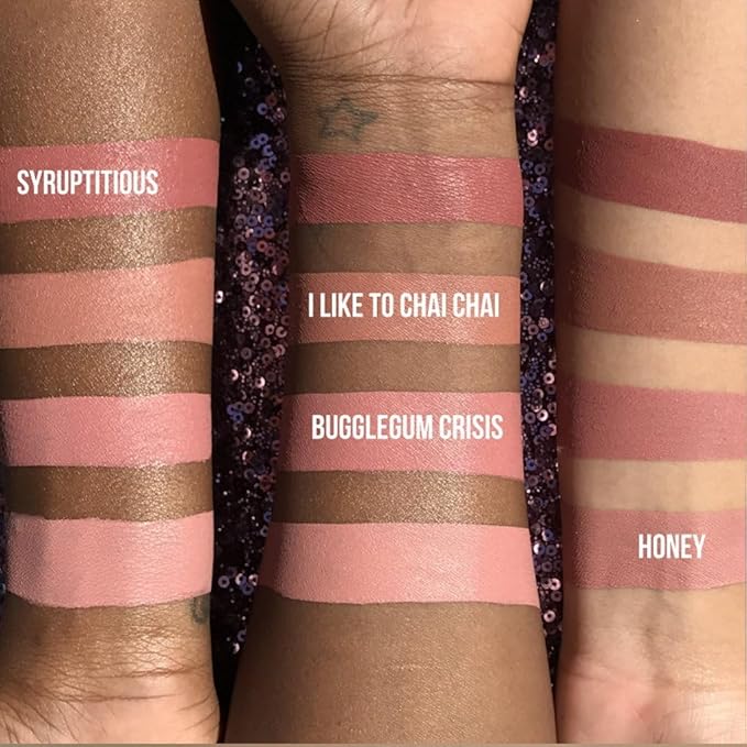 Beauty Bakerie Lip Whip Liquid Lipstick for Women, Waterproof Lip Gloss, Tint, Stain Long Lasting Hydrating Moisturizer, Matte or Metallic, 3.5mL, I Like to Chai Chai