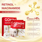 GONIM Under Eye Patches 360° Fit, Eye Mask with Collagen Peptide, PDRN, Retinol & Niacinamide, Eye Patches for Puffy Eyes and Dark Circles, Wrinkle Reduce for Women, Travel Essentials for Women 4pairs