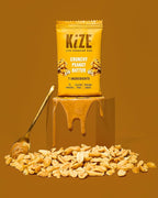 KiZE Energy Bars - Gluten Free, Dairy Free, Non-GMO, & High Protein Meal Replacement Energy Bars, Meal Bar, Clean & Simple Food Ingredients - Crunchy Peanut Butter, 7g High Protein Snacks, (30 Count)