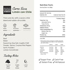 People’s Choice Beef Jerky – Carne Seca – Limón Con Chile – 16g Protein – Sugar Free, Zero Carb, Keto Friendly – Dry Texture – Made in USA – 1 Pound (16 oz) Bag