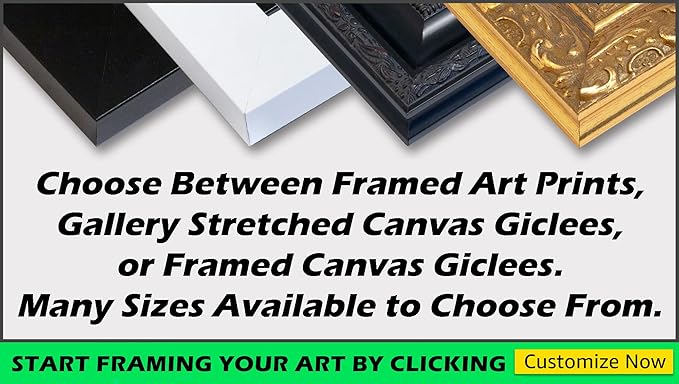 ArtDirect Cuckoo Custom Framed Art Print Giclee Print or Canvas Options with Various Sizes and Customization by St Amant, Daniel