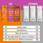 B.T.R. Nation Vegan Keto Plant Based Protein & Fiber Bars - High Protein (Sampler Pack) | (9 Pack) | Low Carb & GF, Free of Sugar Alcohols, Dairy, Soy and Boosted with Powerful Superfoods!