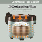 15.8QT Large Commercial rice cooker 84 cups cooked / 32 cups uncooked rice Commercial Electiric Rice Warmer for 60-70 people, with One-Touch Operation