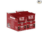KiZE Energy Bars - Gluten Free, Dairy Free, Non-GMO, and High Protein Meal Replacement Energy Bars, Meal Bar, Clean and Simple Food Ingredients - Brownie Batter, 10g High Protein Snacks, (20 Count)