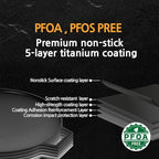 Korean BBQ 1 IH Griddle Grill Pan with Bag, Nonstick Coating, All Stove(Gas, Electric & Induction),Griddle(12in)