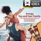 100 Pack of 0.53oz Korean Red Ginseng Extract Sticks - 6-Year-Old Ginseng for Optimal Benefits for You - Daily Upgrade - Perfect for Pre/Post Workout (100 Sticks of 0.53oz)