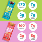 B.T.R. Nation Superfood Keto Protein Bars, Plant Based Vegan - Cinnamon Cookie Dough & Dark Chocolate Brownie | 12 Pack of Each | Low Carb, GF & Calorie, No Sugar Alcohols, Boosted with Superfoods