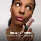 MIXIK Plumping Lip Ampoule, Hydrating Lip Gloss Plumping Ampoule made with Shea Butter & Argan Kernel Oil leaving Lips Plump, Smooth and Glossy, promotes Vibrant High-Gloss Plump Lips (Apricot Plump)