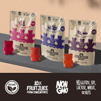 Buck Naked Bears - Gummy Candy 3-Pack - Cherry Kombucha & Huckleberry Lavender - Soft, Smooth, Fruity Snack - 3.5oz Each