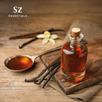 Vanilla 100% Pure, Essential Undiluted Oil - Extracted from Fresh Vanilla - Rich & Exotic Taste with Sweet Overtones - Therapeutic Grade & Vegan - 0.17oz (5ml)