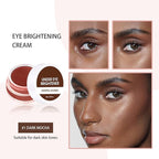 Under Eye Brightener Concealer, Long-Lasting Hydrating and Waterproof Color Corrector for Dark Circles, Full Coverage Lightweight Undereye Brightening Cream with Puff & Concealer Pen, #01 Dark Mocha
