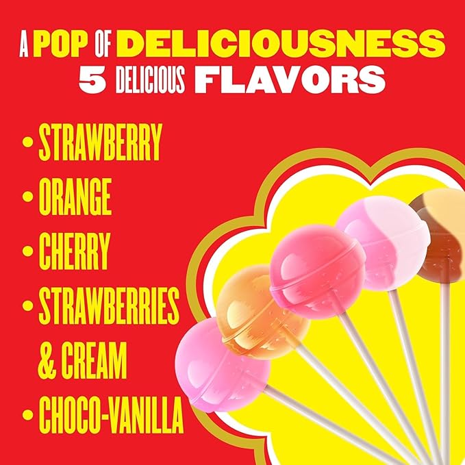 Chupa Chups Mini Lollipop Halloween Trick or Treat Candy Variety Assortment, 5 Flavors, Individually Wrapped Bulk Candy for Adults & Kids, 50.8 oz Bag (240 Suckers)