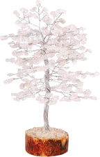 FASHIONZAADI Clear Quartz Gemstone Tree of Life - Handmade Crystal for Positive Energy, Chakra Money Tree Bonsai - Feng Shui Decor, Healing Crystals and Meditation Accessories, Spiritual Gift