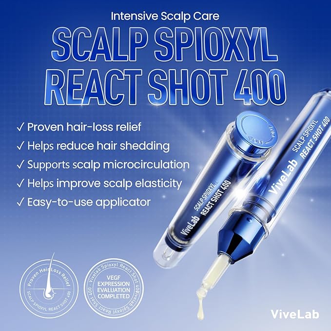 Scalp Microneedle Serum – K-beauty Hair Growth & Scalp Treatment with Spioxyl™ 400 | Fills Hair Part Line, Strengthens Roots, Reduces Hair Thinning – 220,000 Microneedle Formula