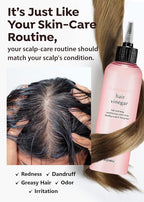 A'PIEU Raspberry Vinegar Hair Care Bundle - Vinegar Rinse 6.76 Fl oz & Mist 3.55 fl oz | Scalp Treatment, pH Balance, Frizz Control | Clarifying, Nourishing, Refreshing