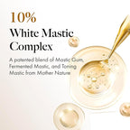 MASTINA White Mastic Ampoule Sheet Mask Pack of 12- Illuminating. Ultra-Moisturizing Facial Mask. Intensive Korean Skin Care. Fermented Mastic Gum