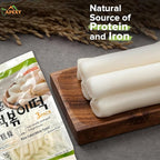 Apexy Korean Rice Cake Tteokbokkik Rice Cake, Chewy Tteok, Authentic Korean Street Food Snack, Perfect with Cheese and Ramen Noodles, No MSG, No Corn Syrup, Vegan and Gluten Free, Non-GMO 21.16 oz Pack of 2
