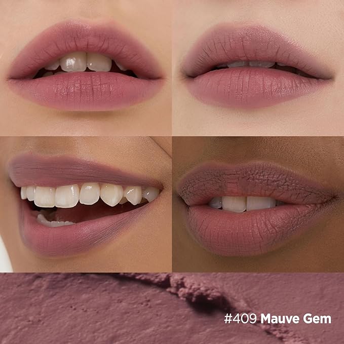 Laka Bulky Matte Lipstick 4g/0.14oz., Long Wear, Non-Drying Lip Stain Stick with High Pigmentation, Voluminous Lips, Vegan, K-Beauty (#419 Mauve Gem)