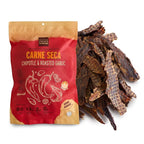 People’s Choice Beef Jerky – Carne Seca – Chipotle & Roasted Garlic – 13g Protein – Sugar Free, Zero Carb, Keto Friendly – Dry Texture – Made in USA – 1 Pound (16 oz) Bag